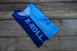 T-shirt na nartorolki X-Roll - niebieski